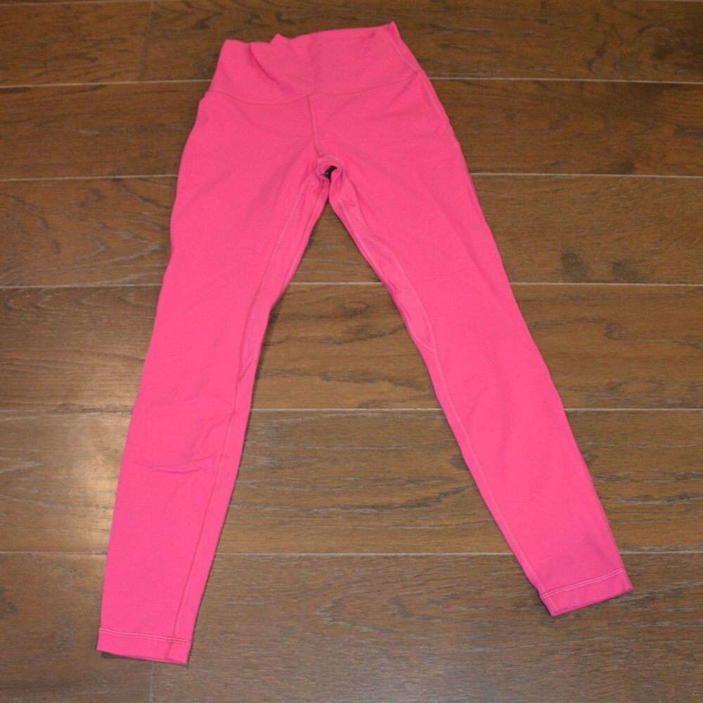 Lululemon hot pink leggings size 6, never worn